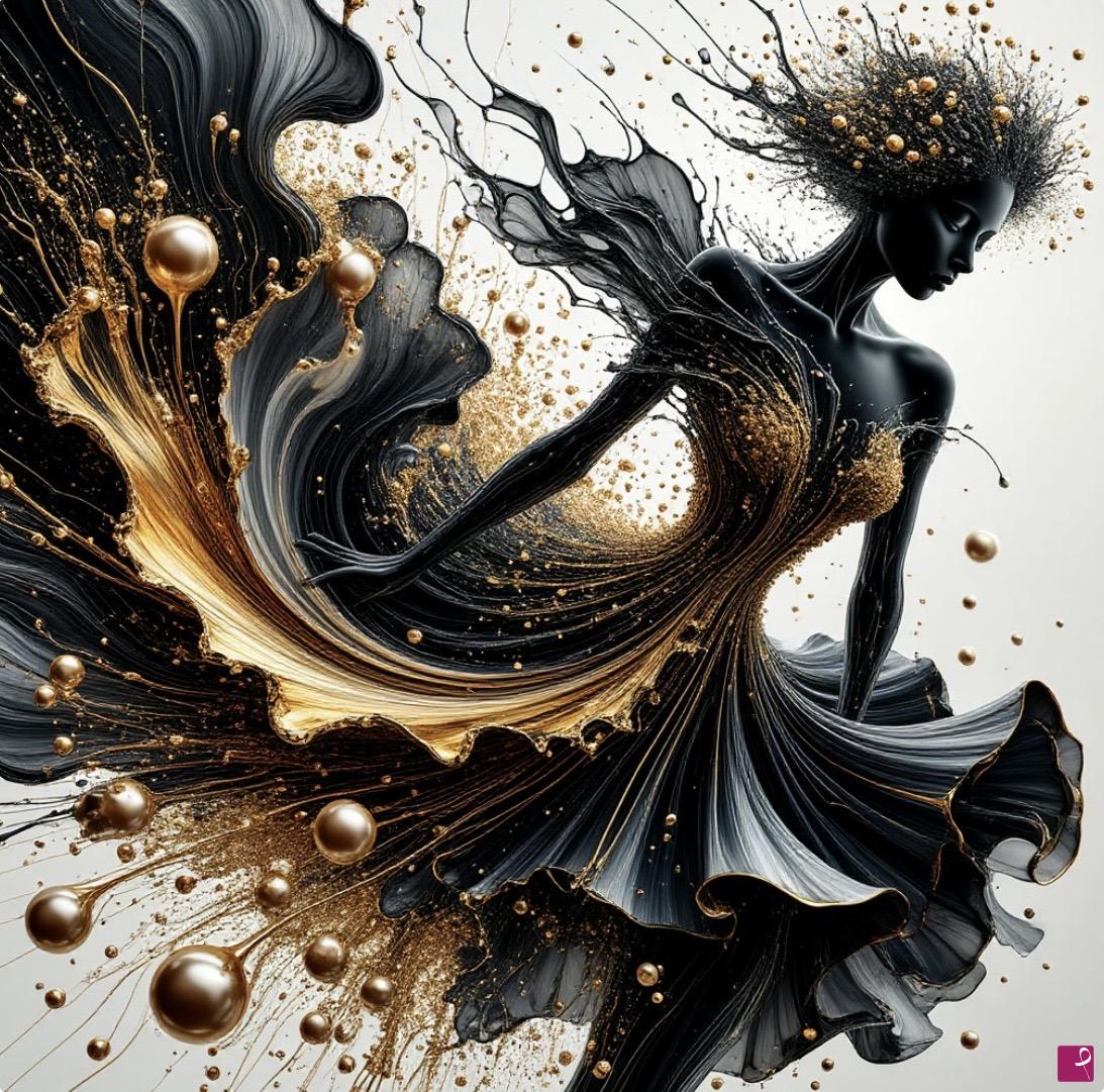 quadri in vendita online - Black girl 