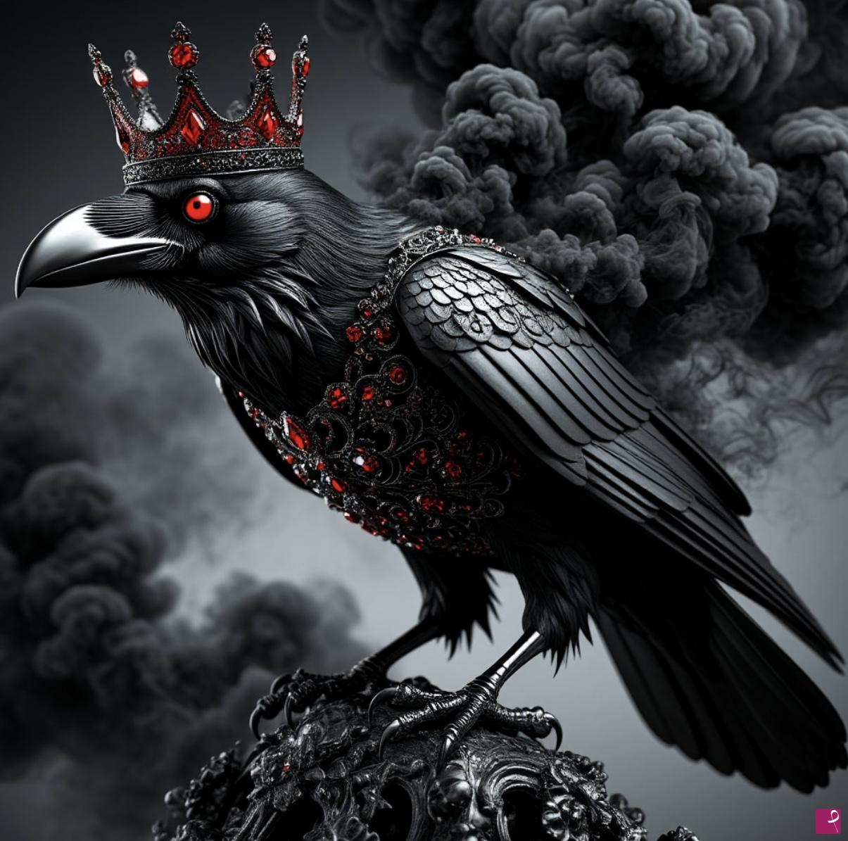 quadri in vendita online - Black raven 