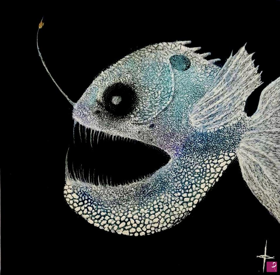 quadri in vendita online - Black sea devil