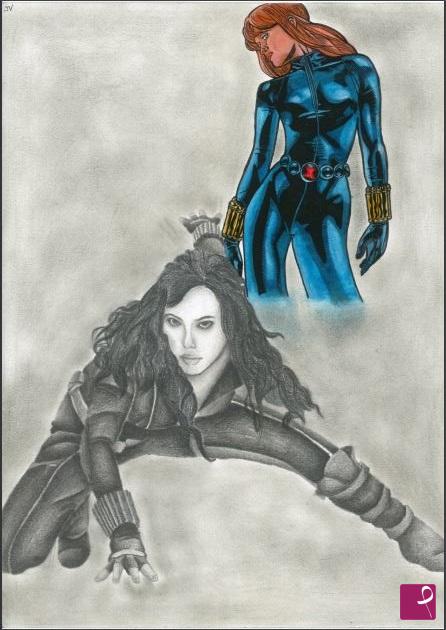 quadri in vendita online - Black Widow