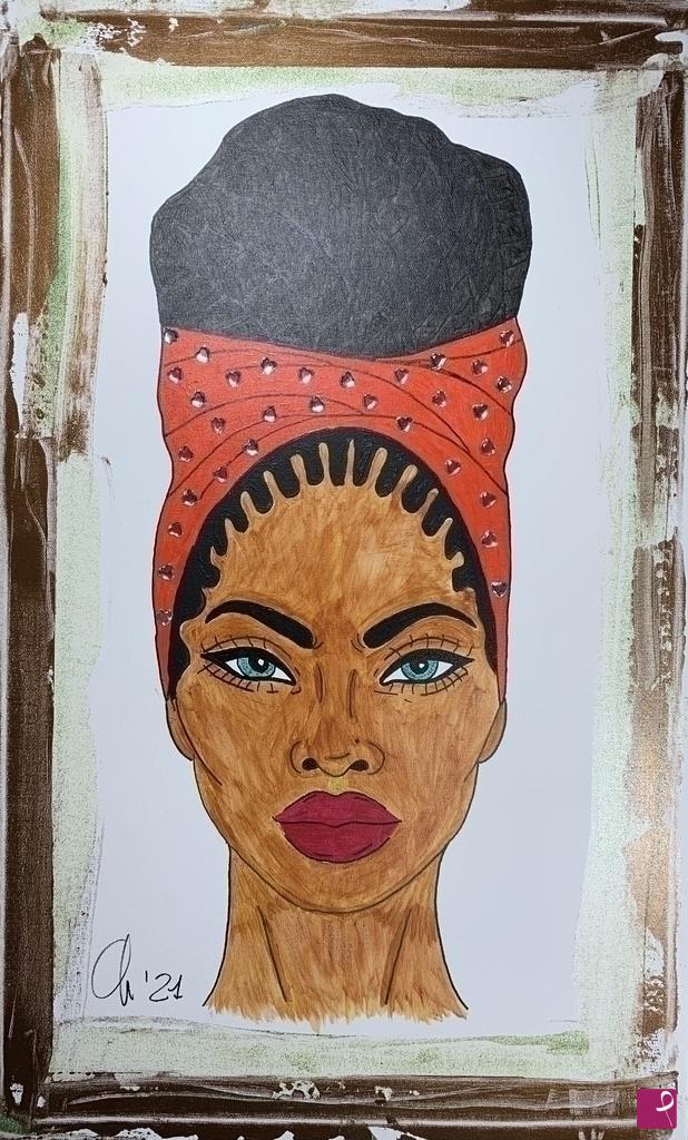 quadri in vendita online - black woman