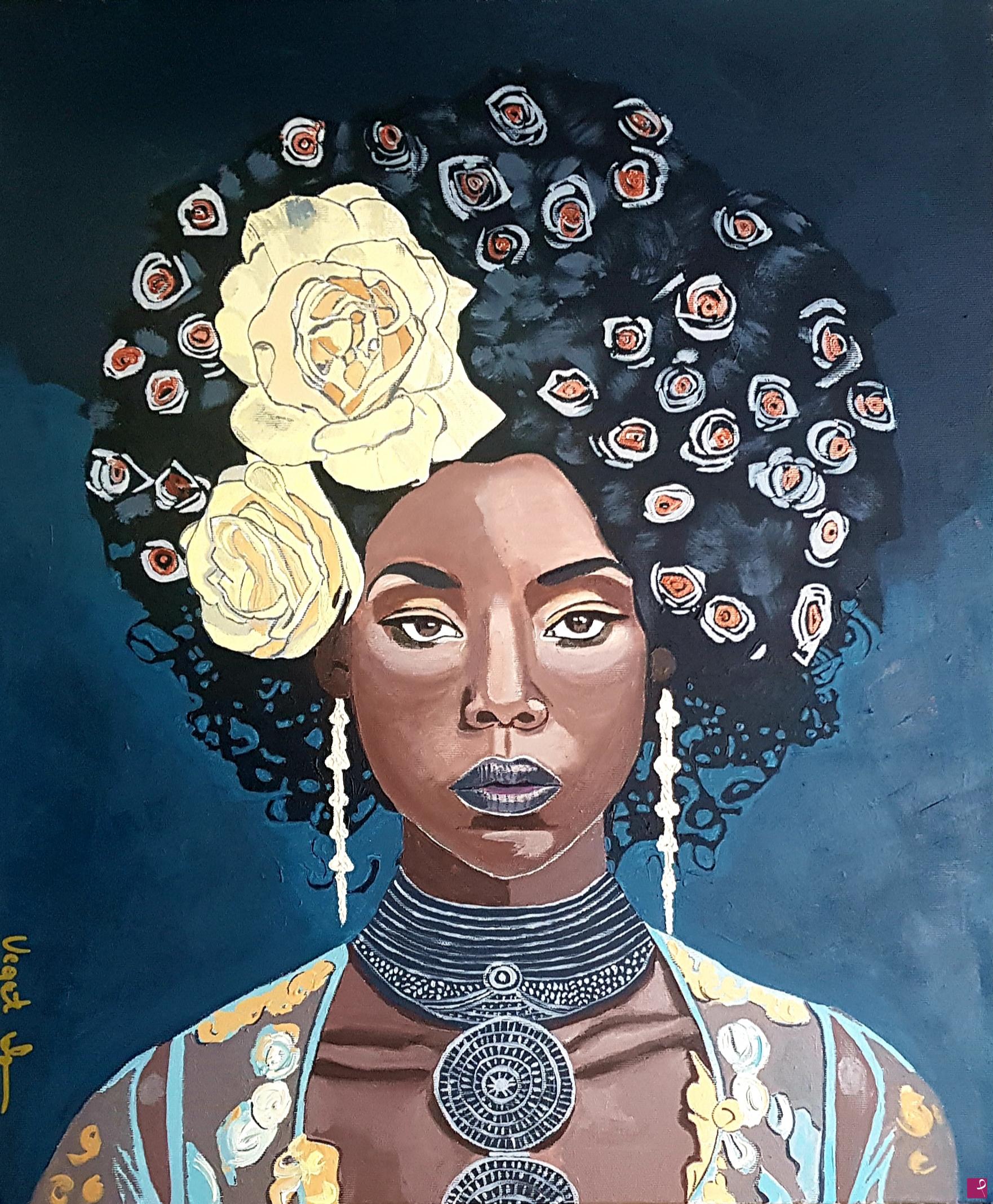 quadri in vendita online - Black woman