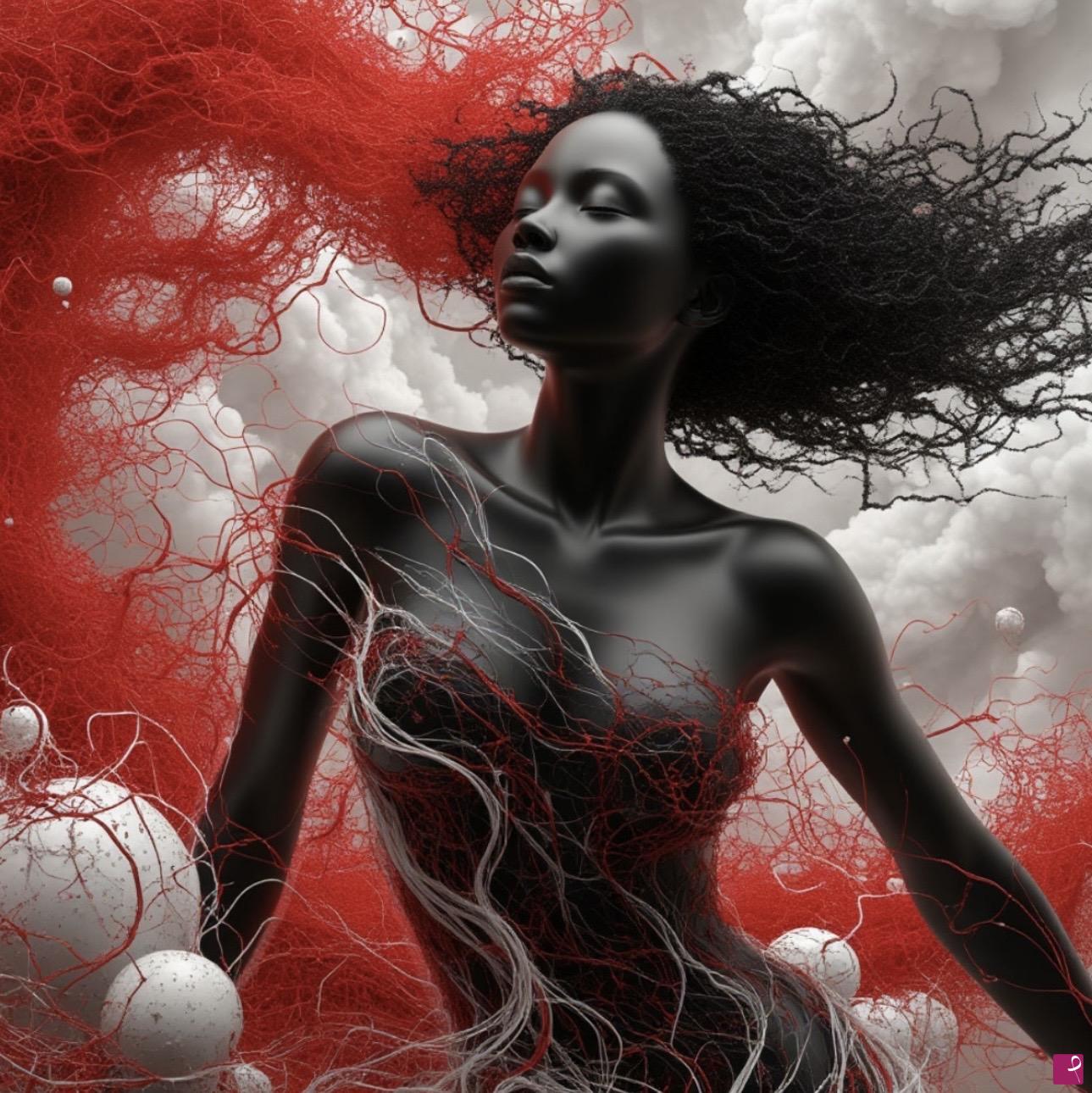 quadri in vendita online - Black woman2