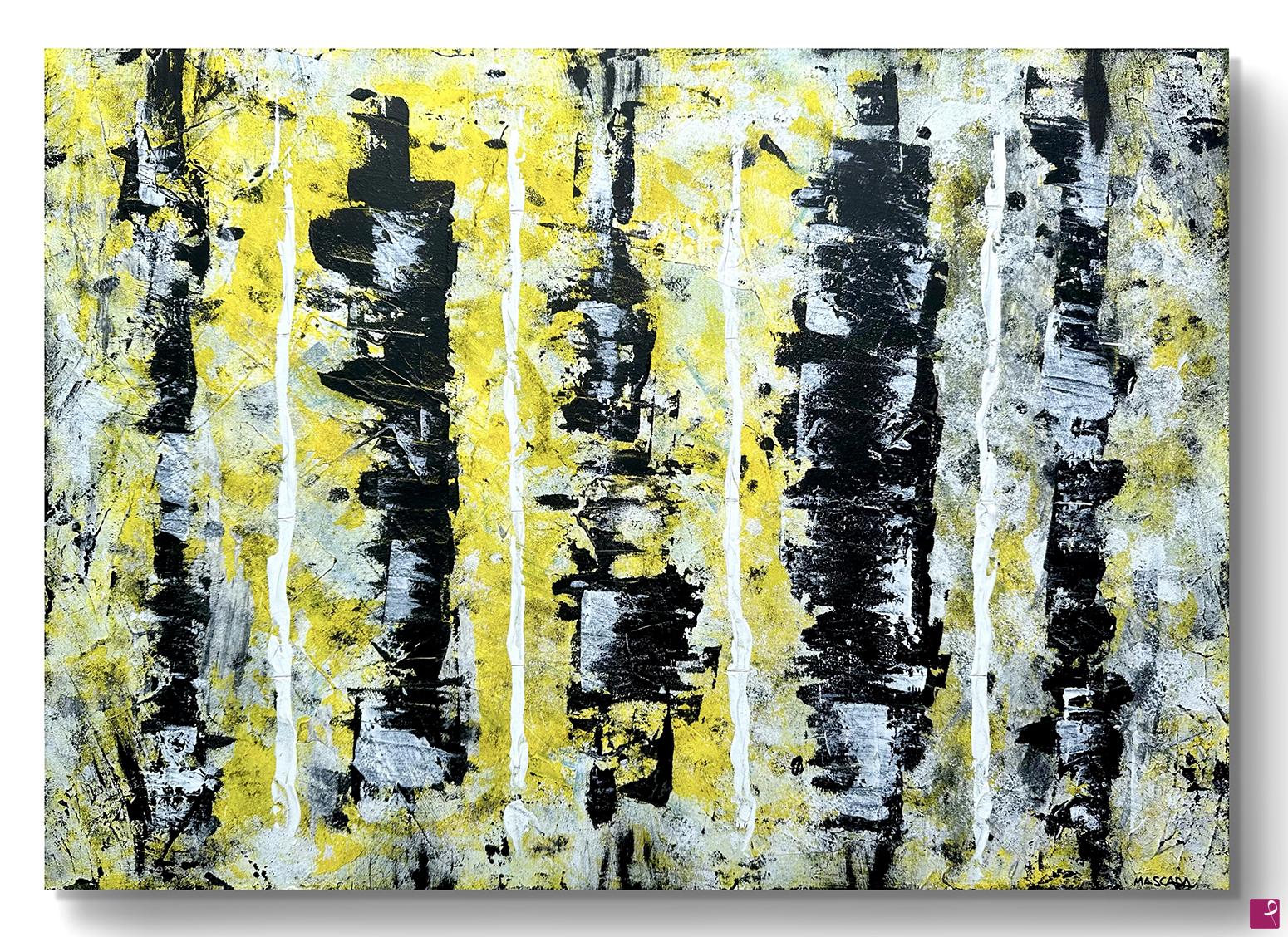 quadri in vendita online - Black & Yellow Widow