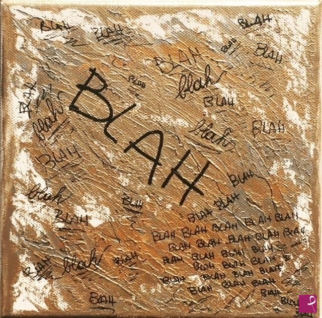 quadri in vendita online - BLAH BLAH BLAH streetart