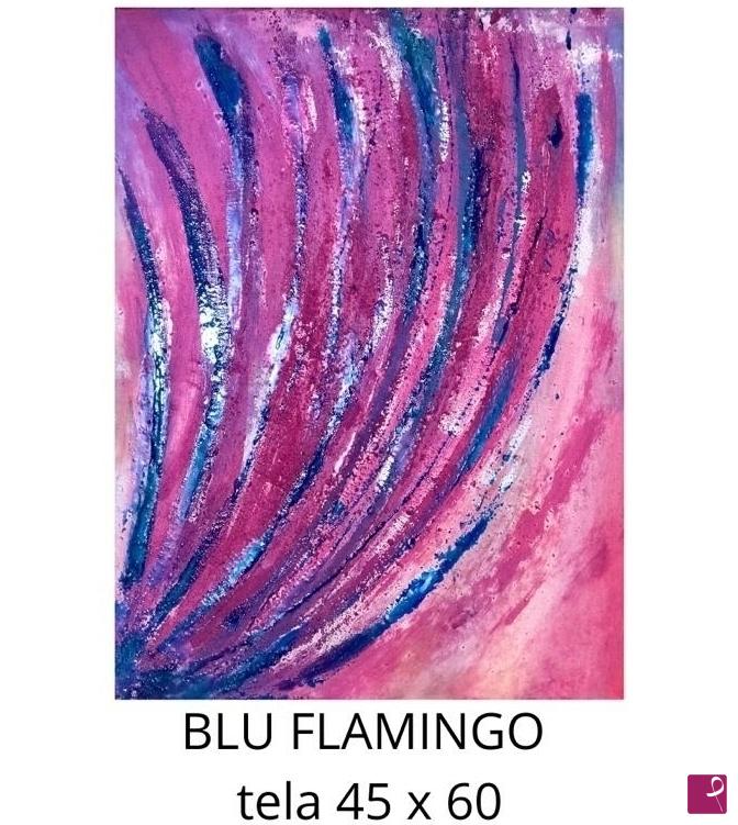 quadri in vendita online - BLU FLAMINGO 