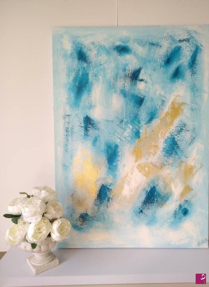 quadri in vendita online - Blu Gold 