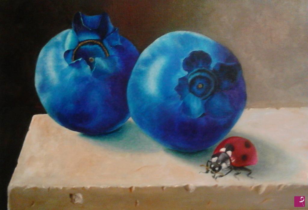 quadri in vendita online - blu mirtillo