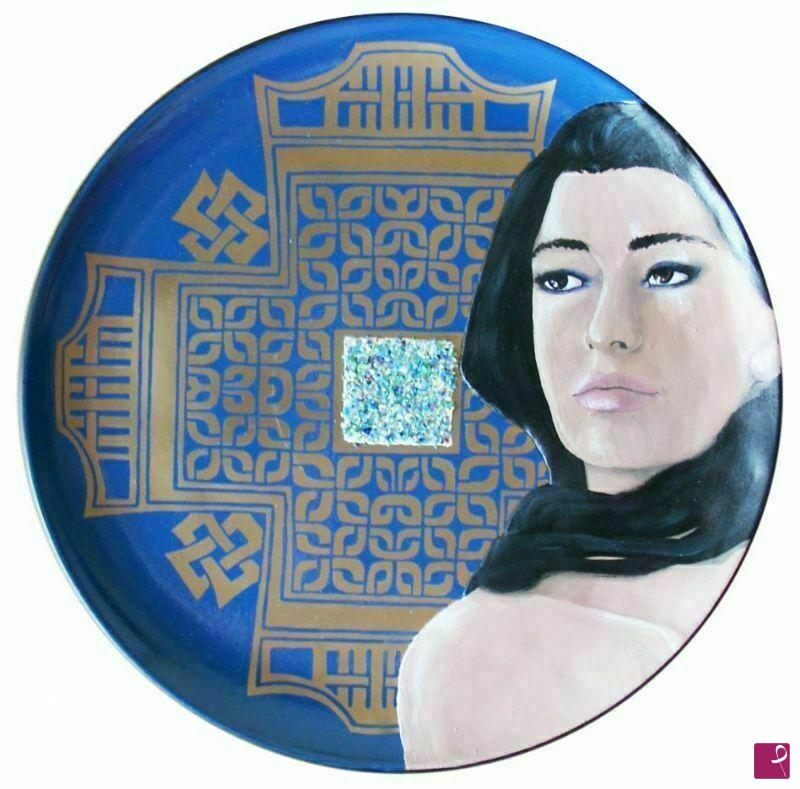 quadri in vendita online - Blu orientale