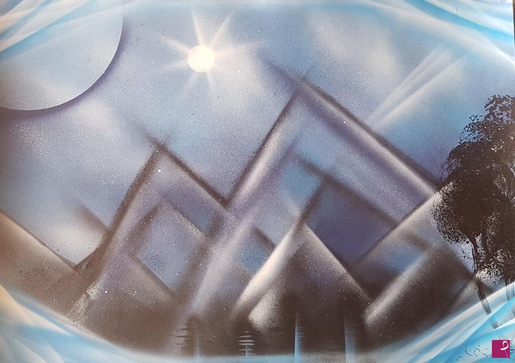 quadri in vendita online - Blu sky