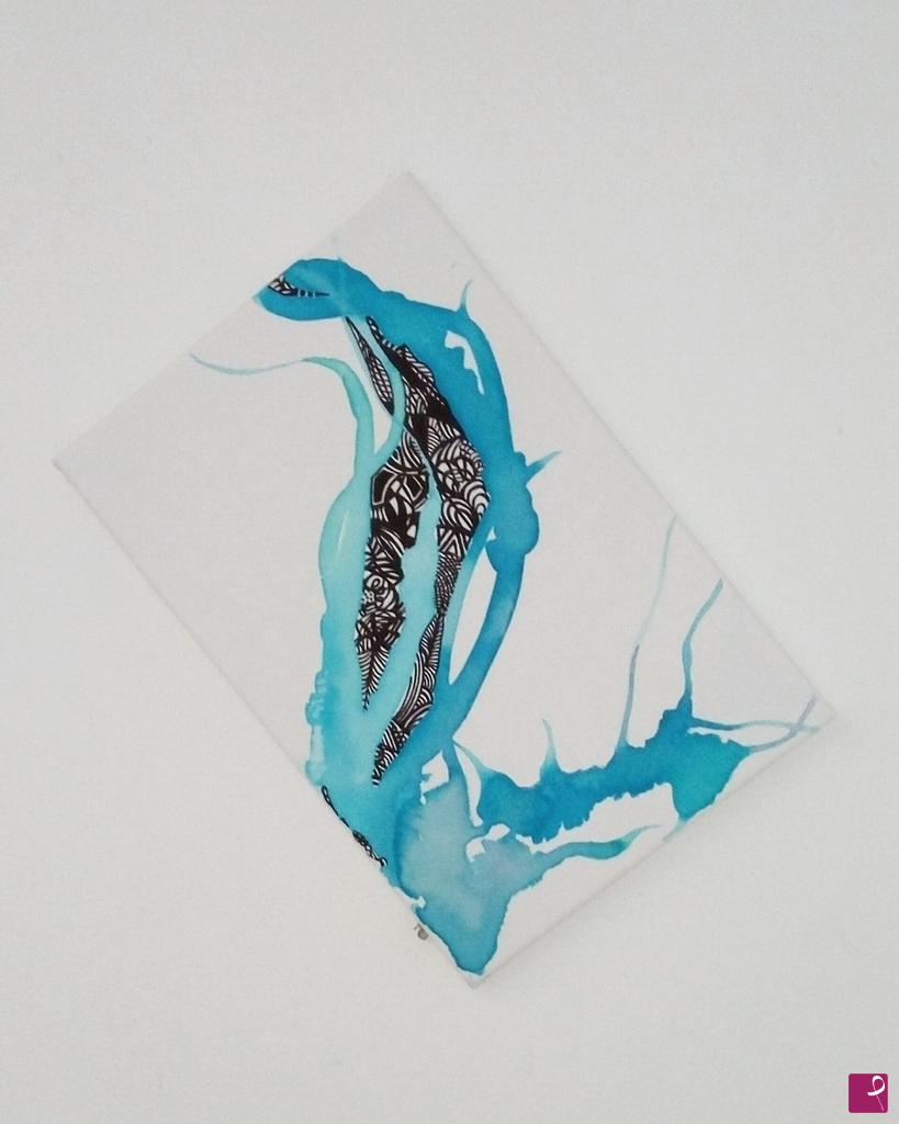 quadri in vendita online - Blu splash 