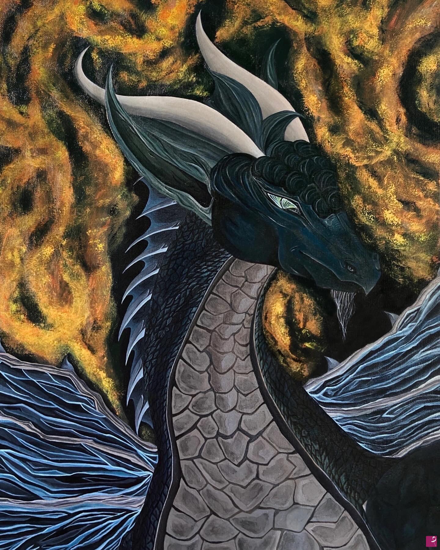 quadri in vendita online - Blue Dragon
