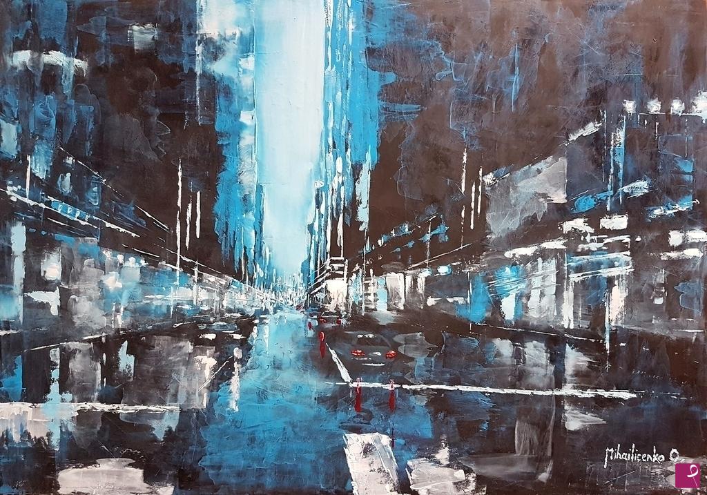 quadri in vendita online - Blue Dusk