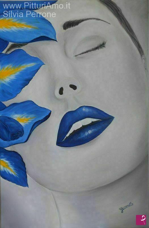 quadri in vendita online - BLUE FACE