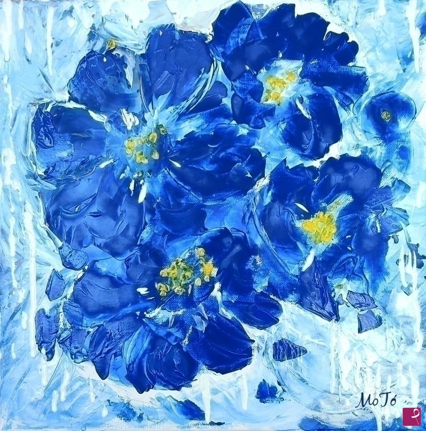 quadri in vendita online - BLUE FLOWERS