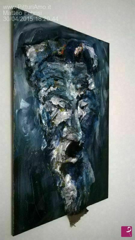 quadri in vendita online - Blue jesus