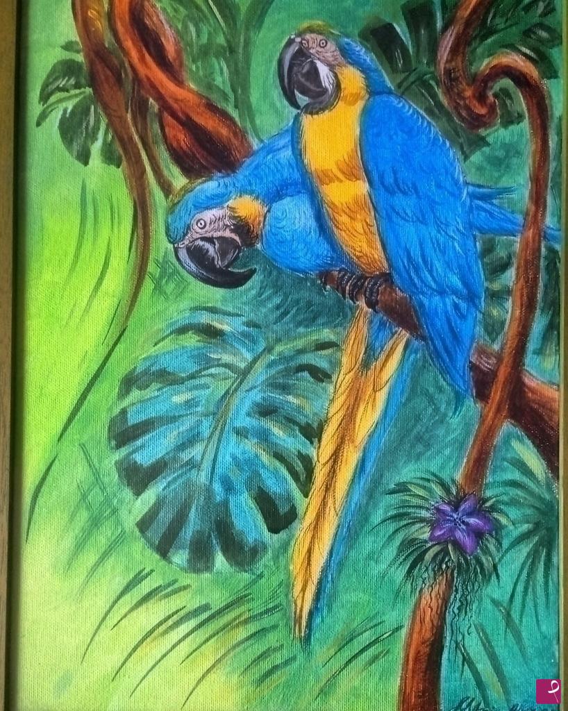 quadri in vendita online - Blue jungle