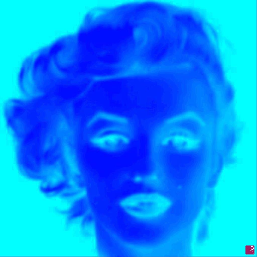 quadri in vendita online - Blue Marilyn Celestial Sky