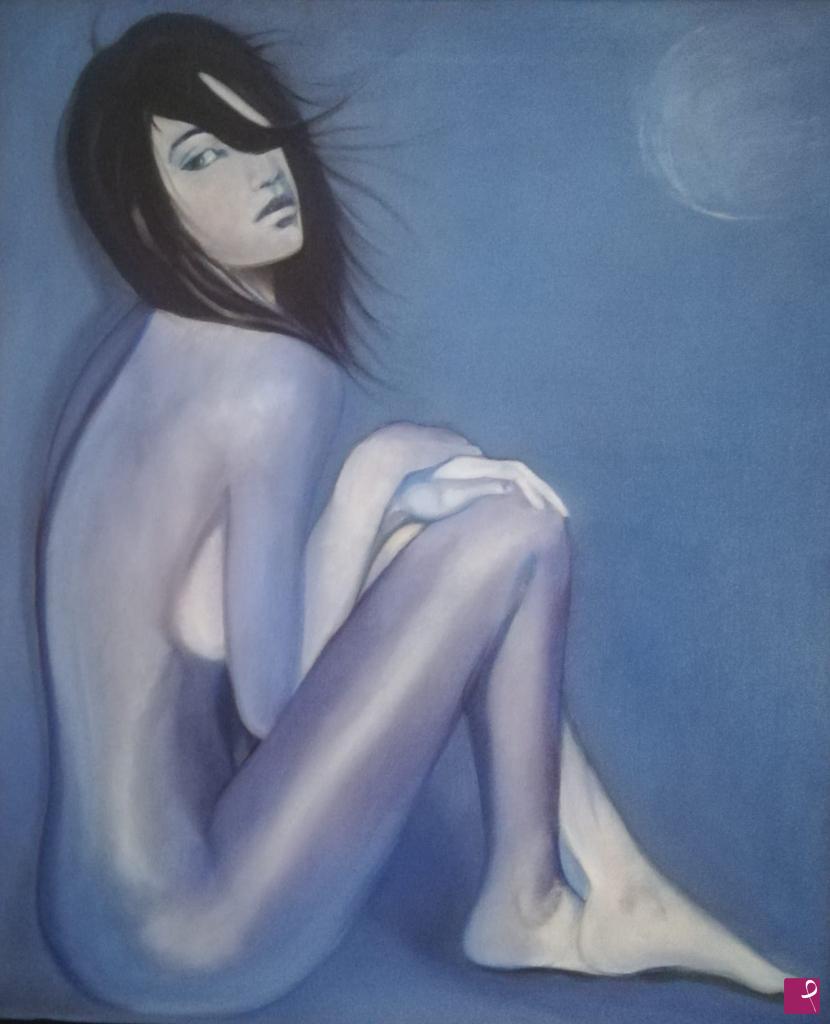 quadri in vendita online - Blue moon