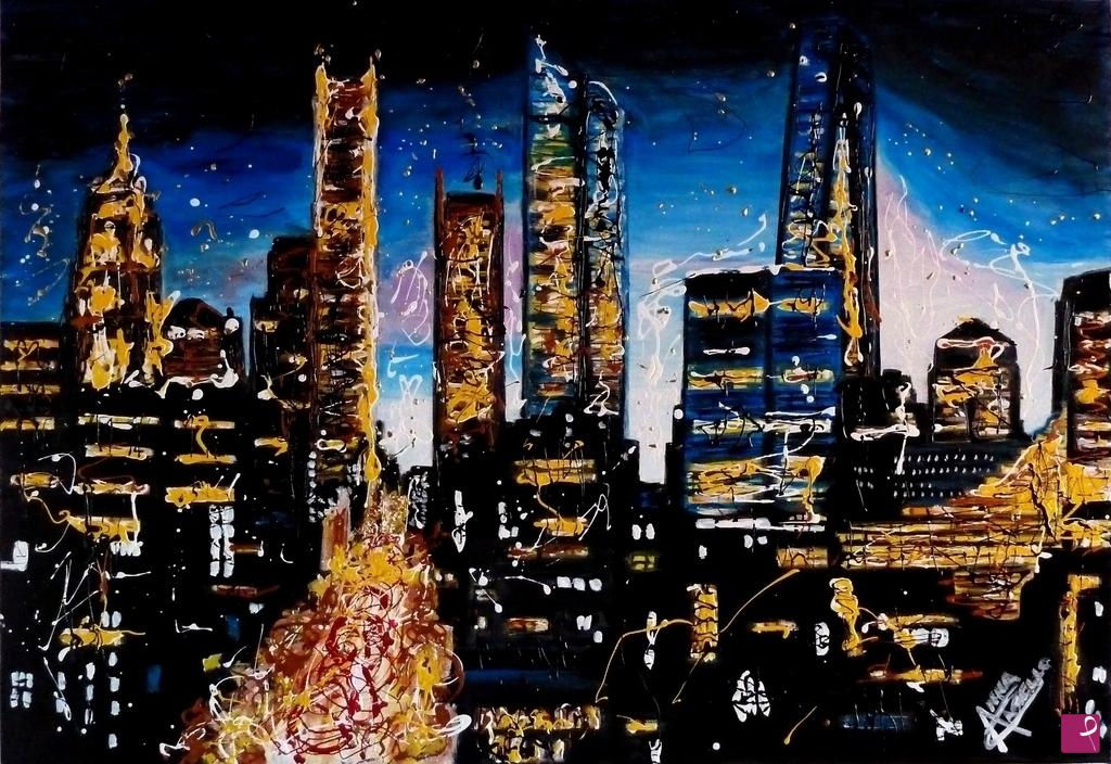 quadri in vendita online - BLUE NEW YORK