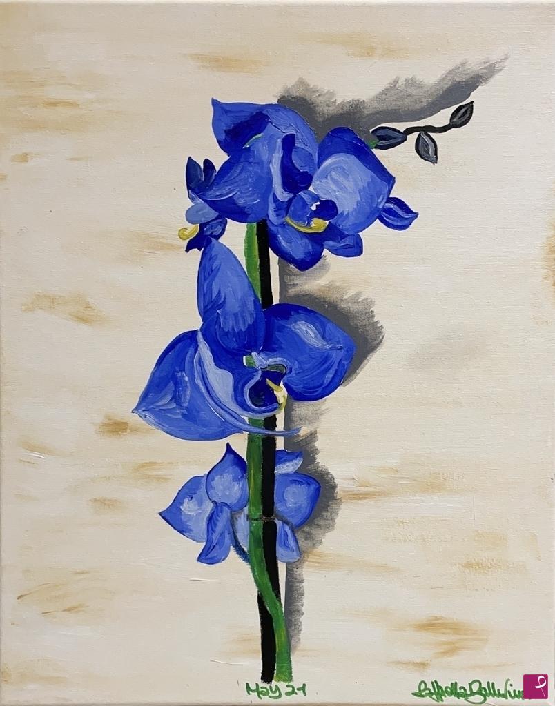 quadri in vendita online - Blue orchid 