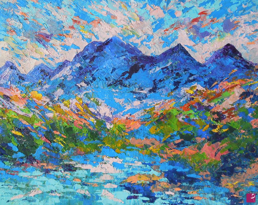 quadri in vendita online - Blue peaks - 178