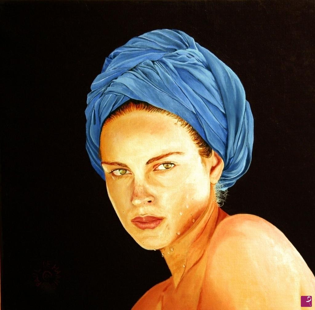 quadri in vendita online - Blue Turban
