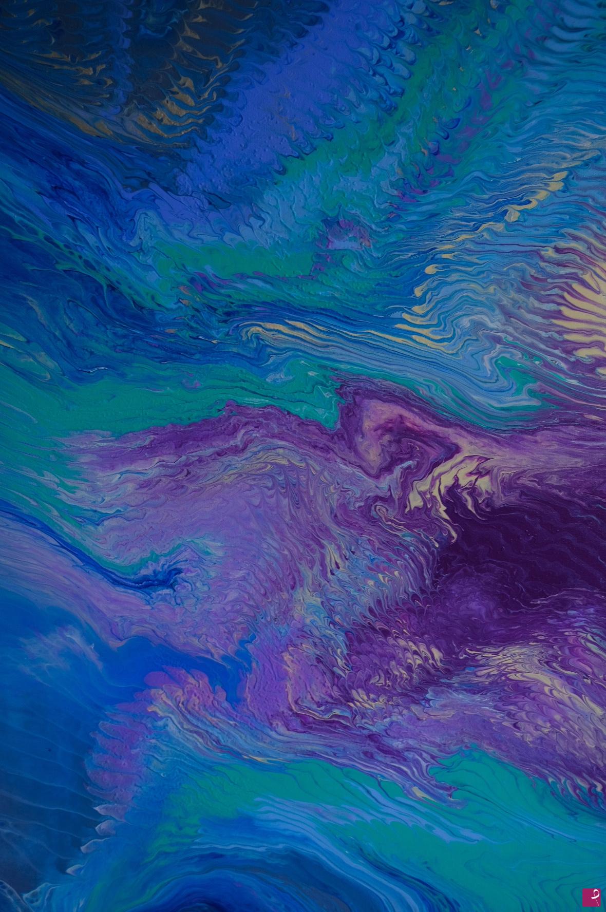 quadri in vendita online - Blue waves 