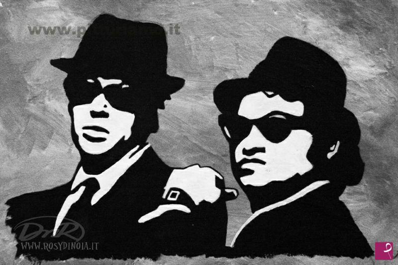 quadri in vendita online - Blues Brothers Pop Art