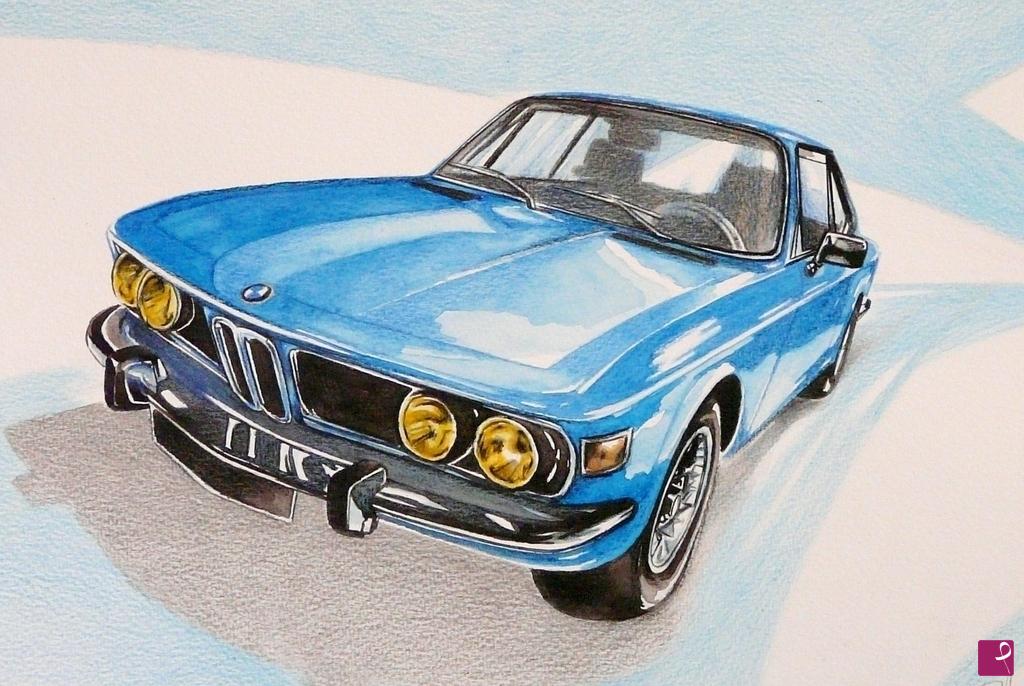 quadri in vendita online - BMW 3.0 CS
