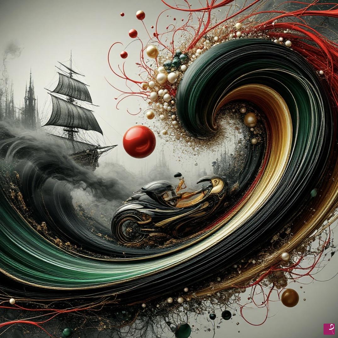 quadri in vendita online - Boat, all-terrain vehicle racing 