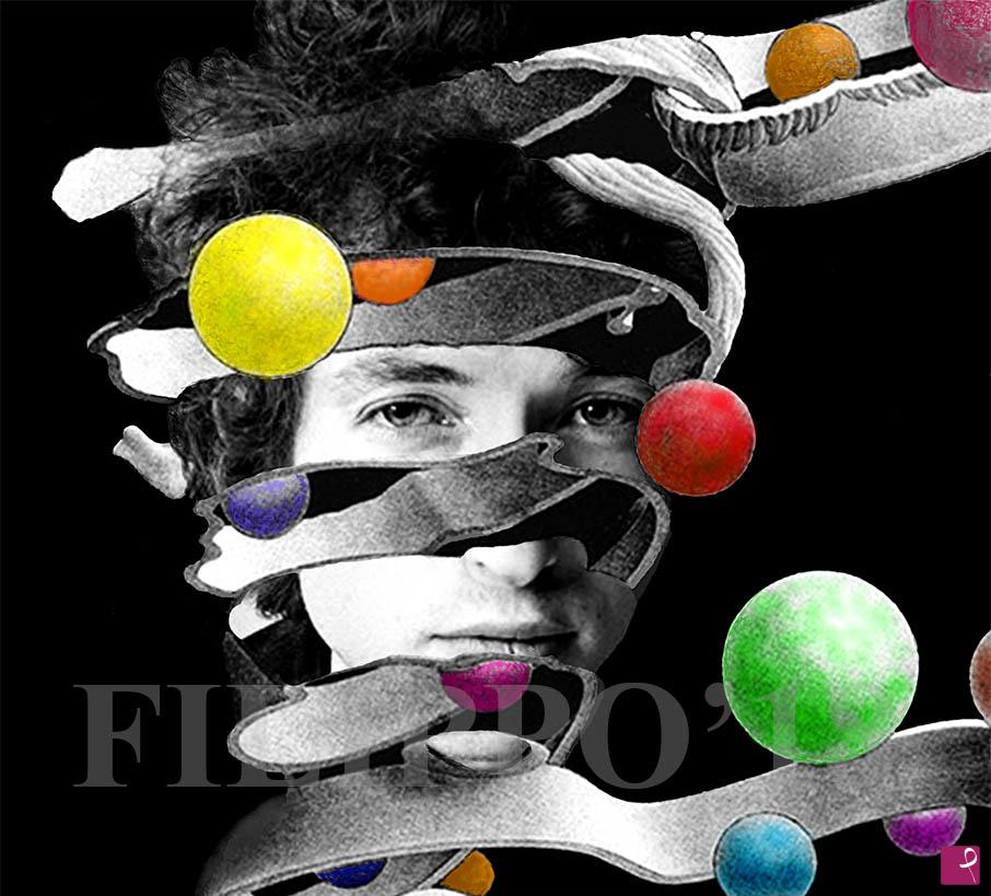 quadri in vendita online - Bob Dylan alla Escher