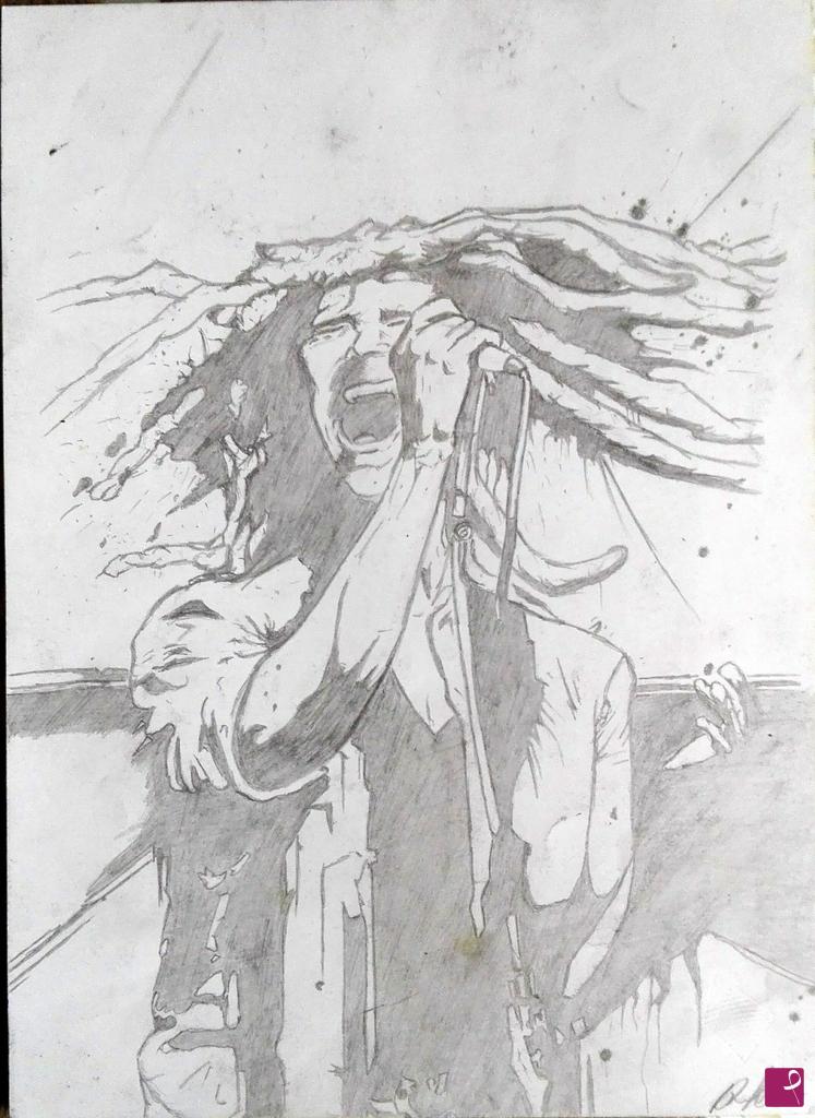quadri in vendita online - Bob Marley rebel music