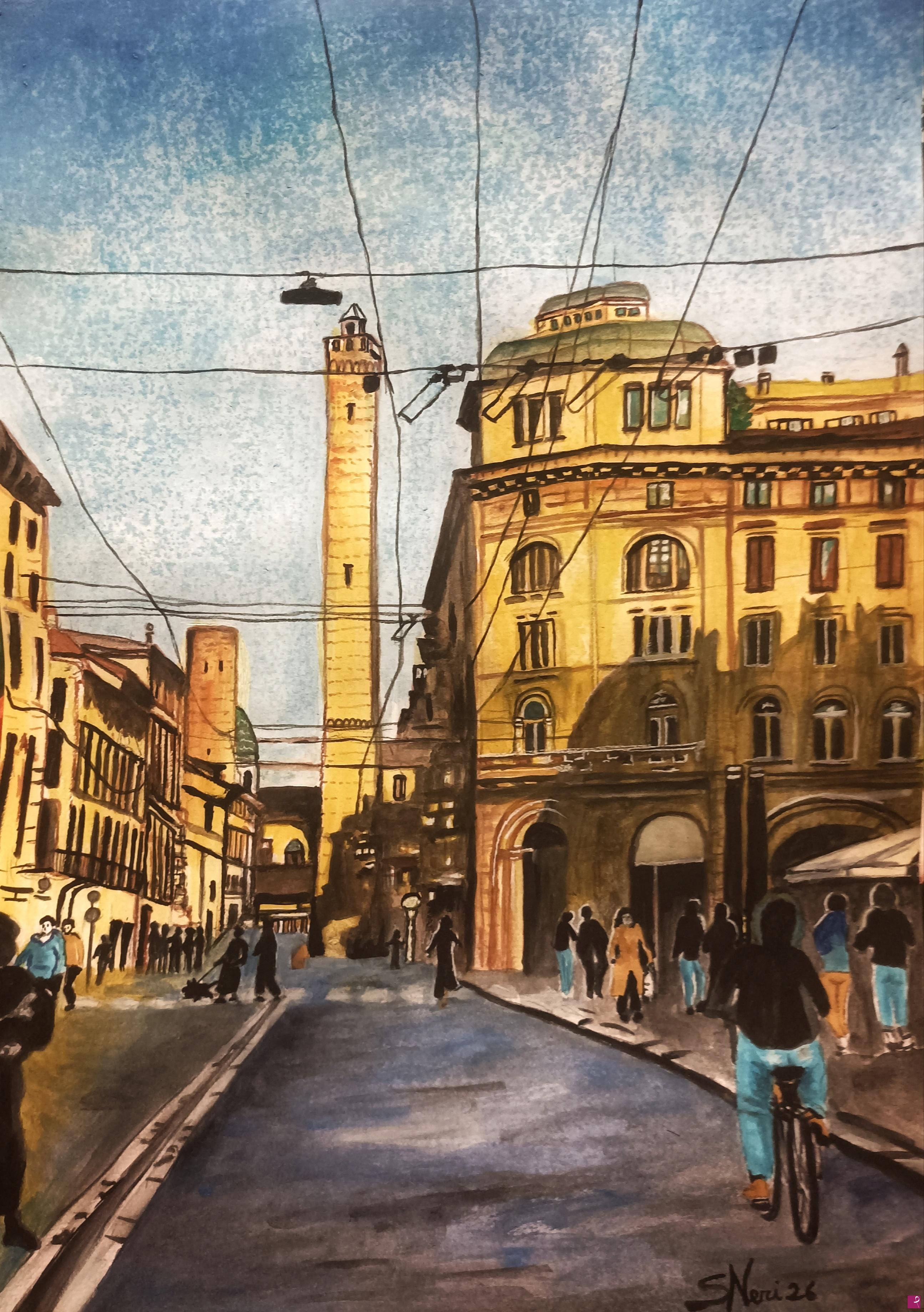 quadri in vendita online - Bologna e le sue Torri 