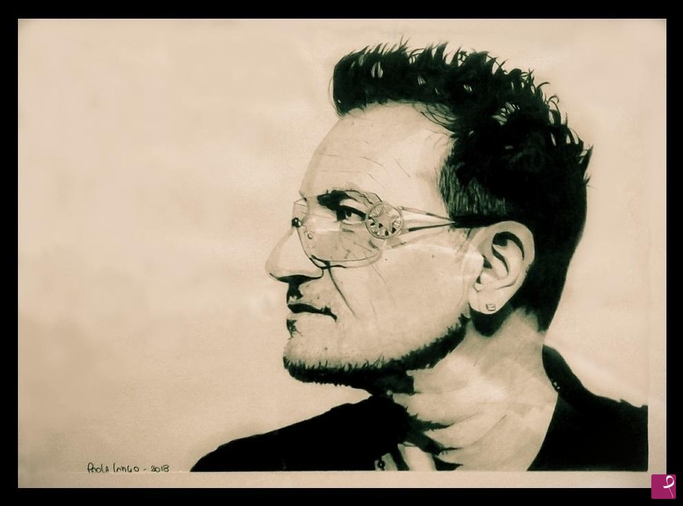 quadri in vendita online - Bono Vox - U2