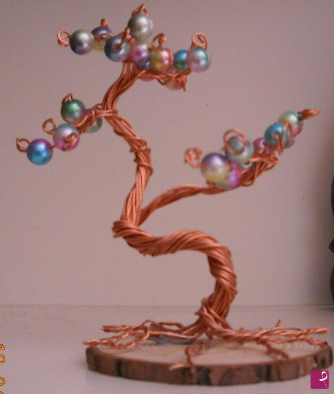 quadri in vendita online - BONSAI CELESTE ROSA 1