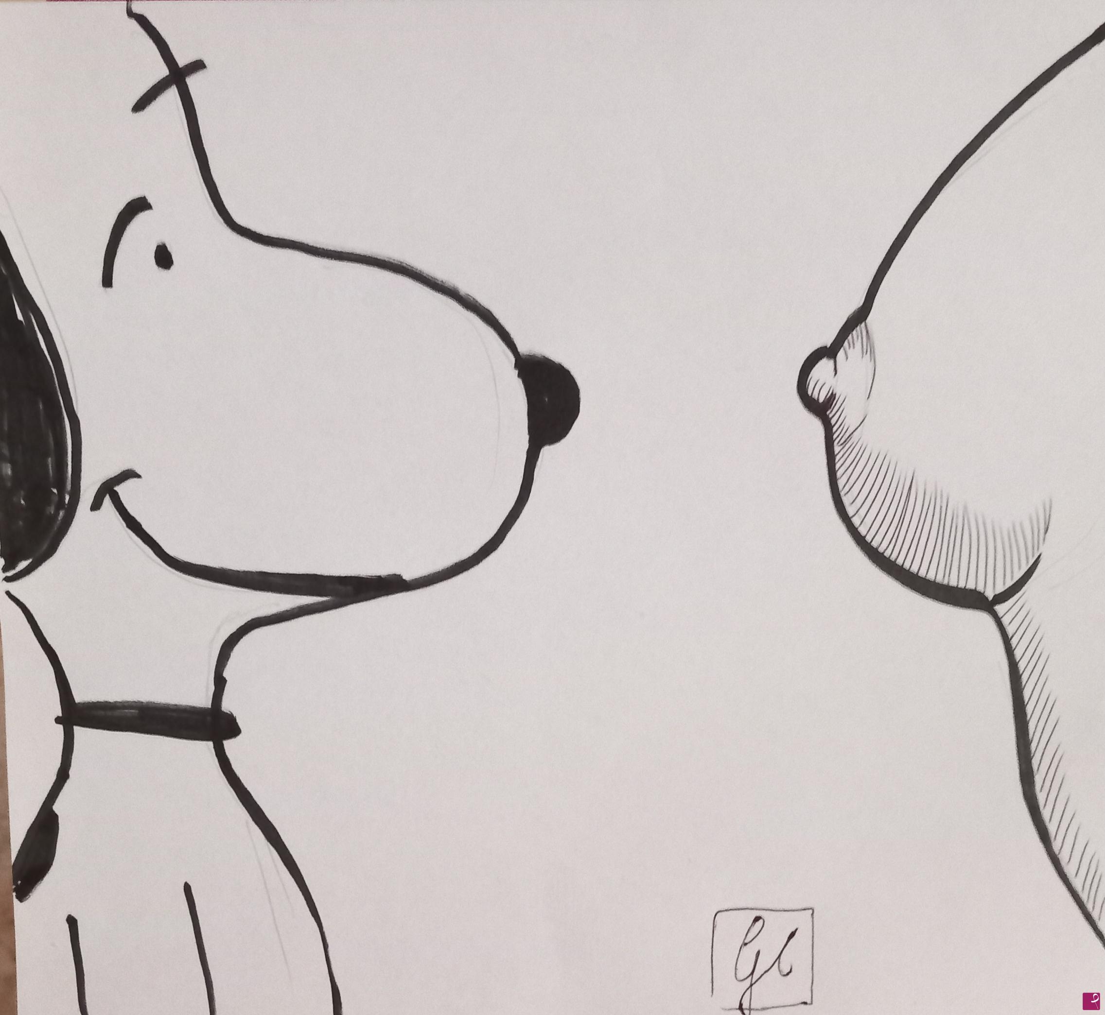 quadri in vendita online - Boobsy snoopy