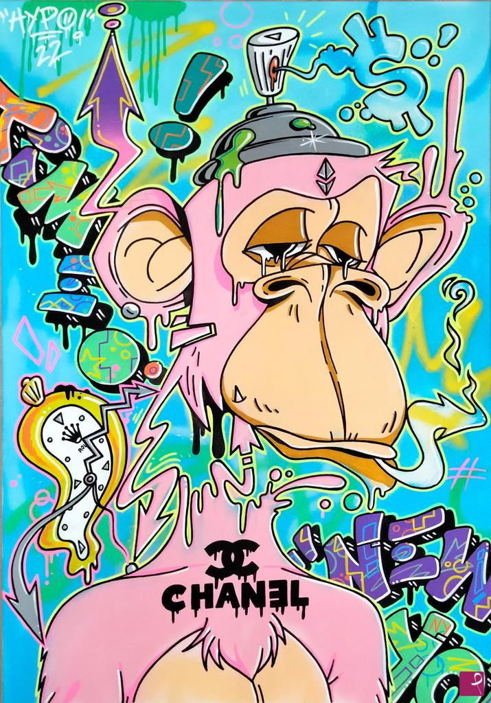 quadri in vendita online - Bored Ape Yatch Club - Liquid Time 