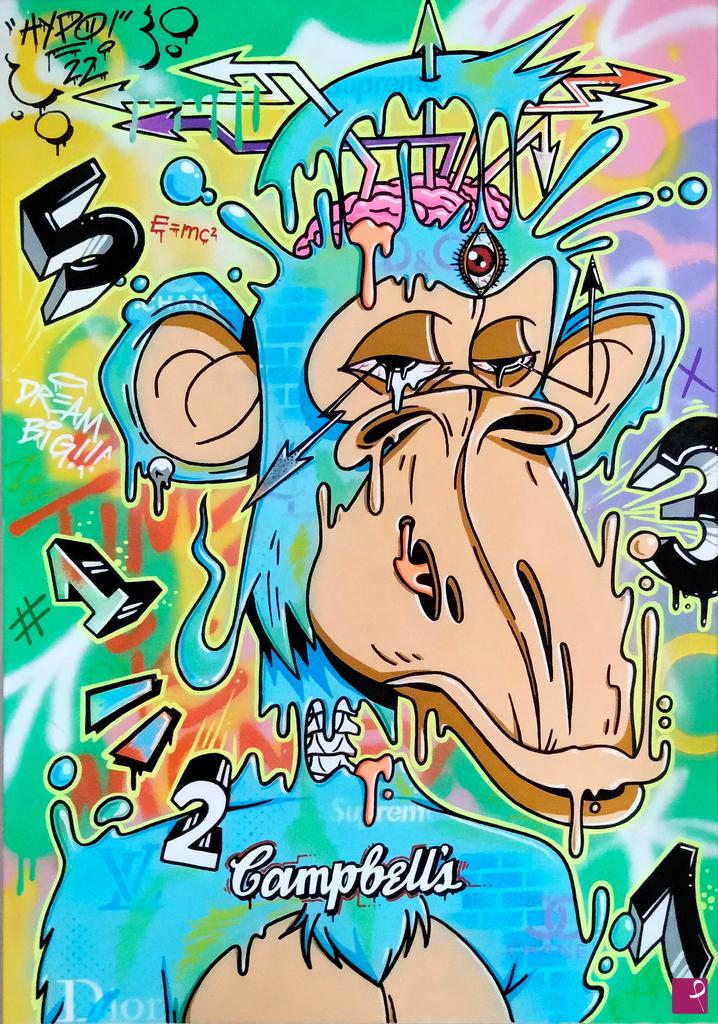 quadri in vendita online - Bored Ape Yatch Club - Space Time 