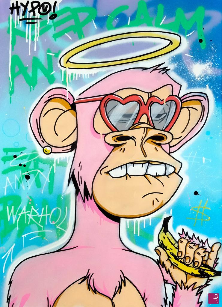 quadri in vendita online - Bored Ape Yatch Club X Andy Warhol 