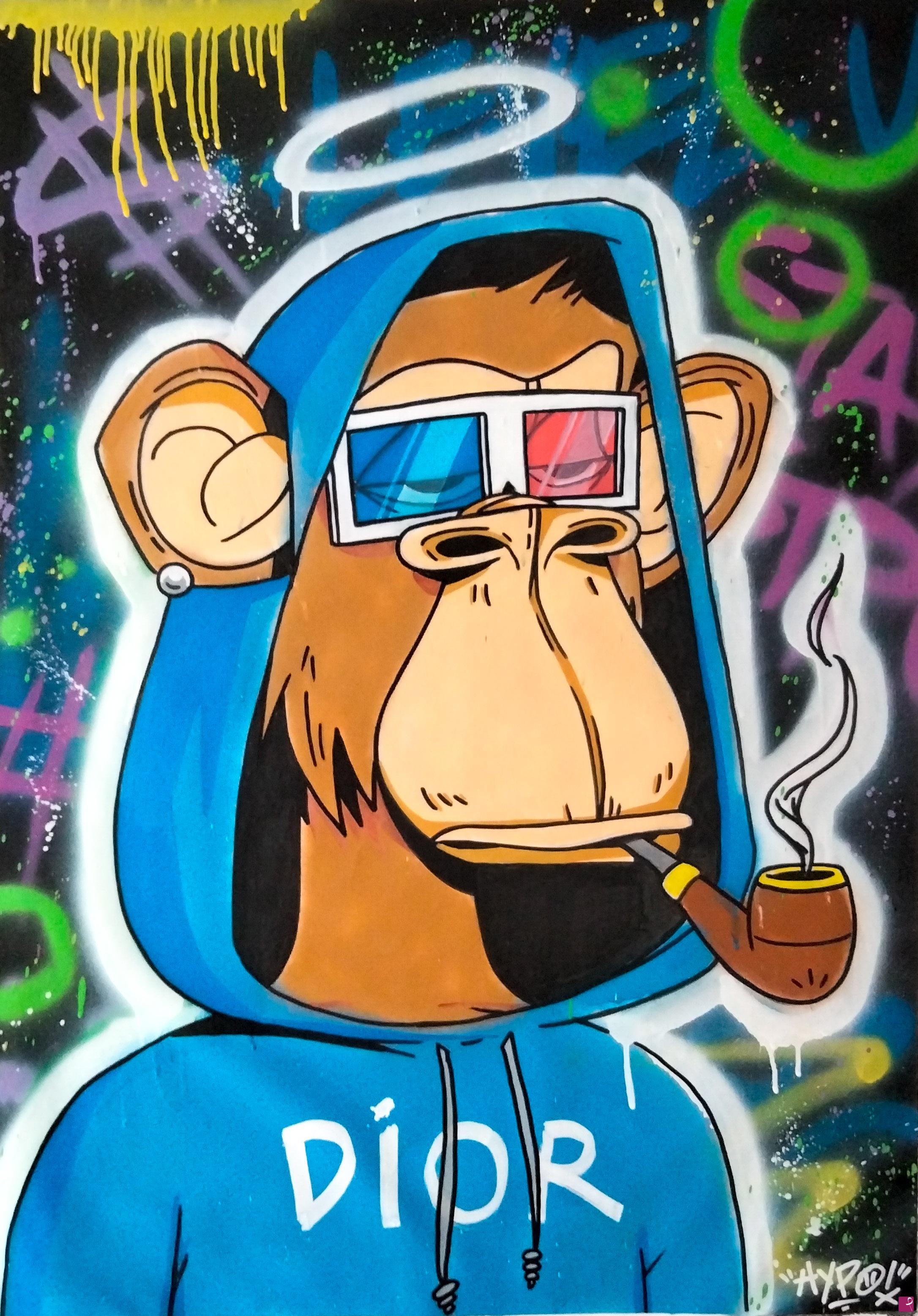 quadri in vendita online - Bored Ape Yatch Club X Dior #2