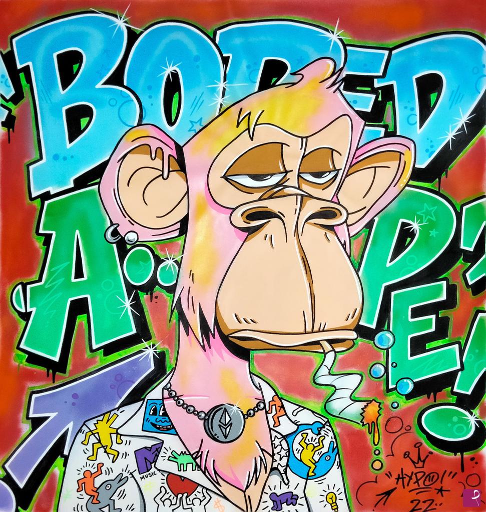 quadri in vendita online - Bored Ape Yatch Club X Keith Haring #2