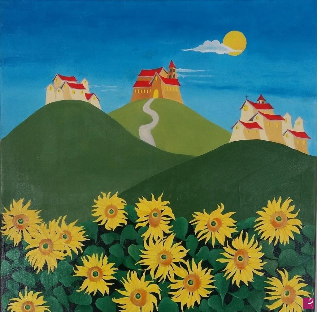 quadri in vendita online - Borghi e girasoli 