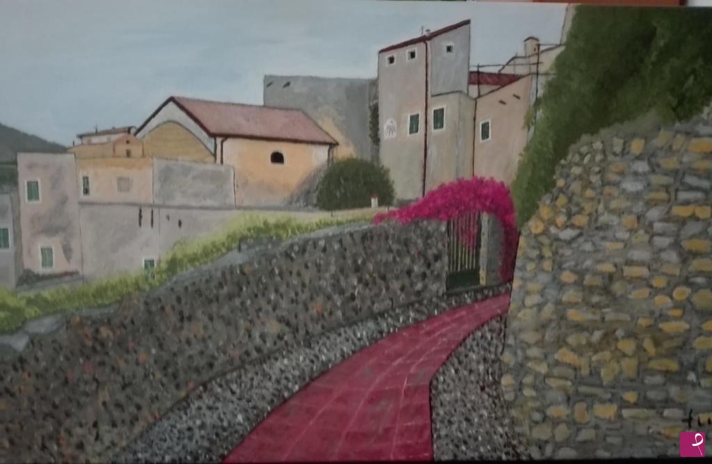 quadri in vendita online - Borgo antico