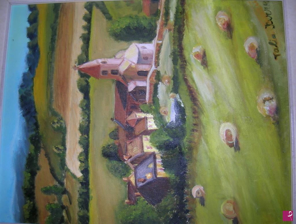 quadri in vendita online - Borgo d'Italia, al sole d'estate !