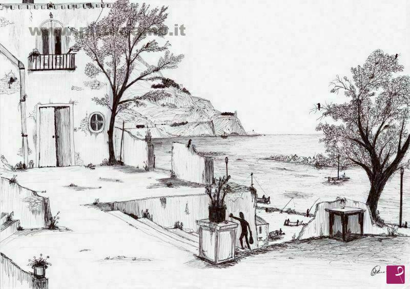 quadri in vendita online - Borgo marino