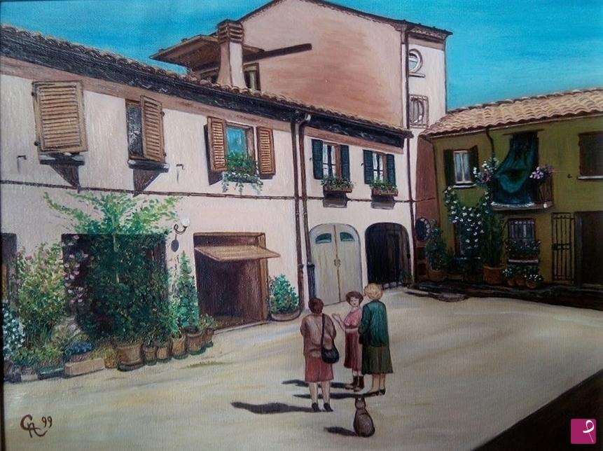 quadri in vendita online - Borgo San Giuliano, le signore