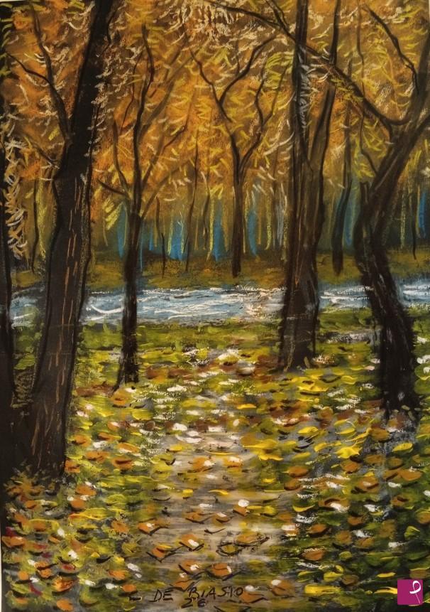 quadri in vendita online - Bosco   autunnale