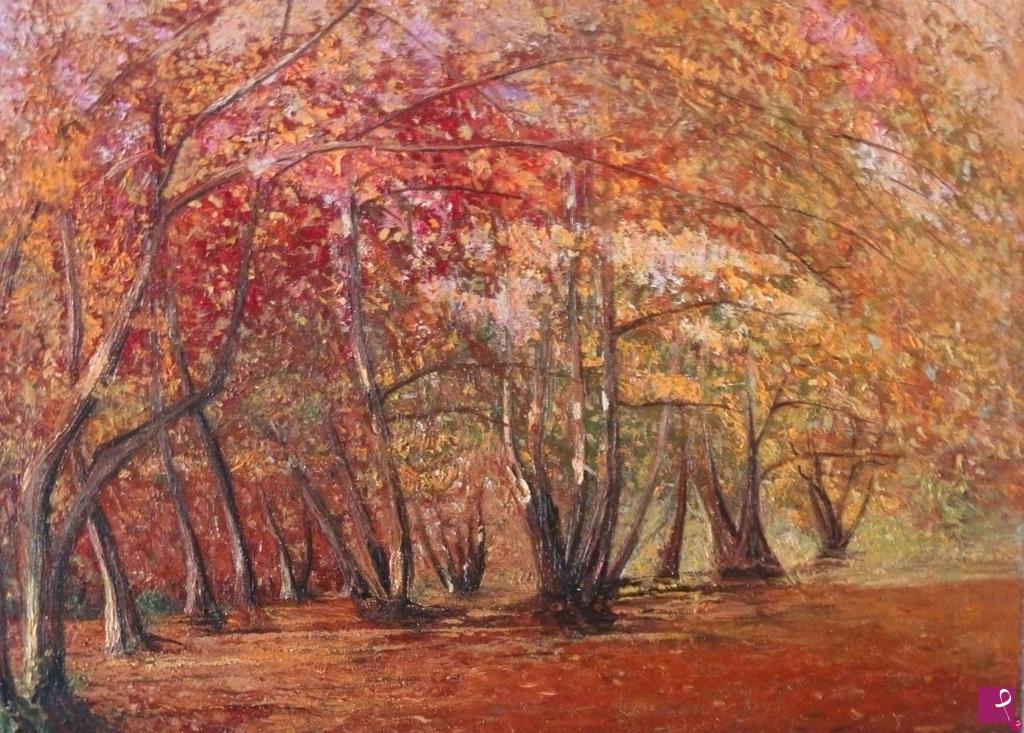 quadri in vendita online - Bosco d autumno