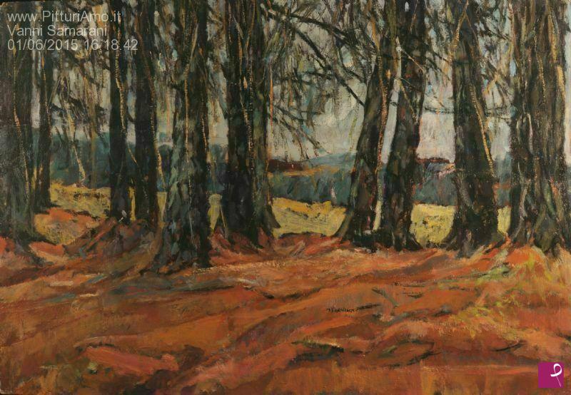 quadri in vendita online - Bosco d' autunno